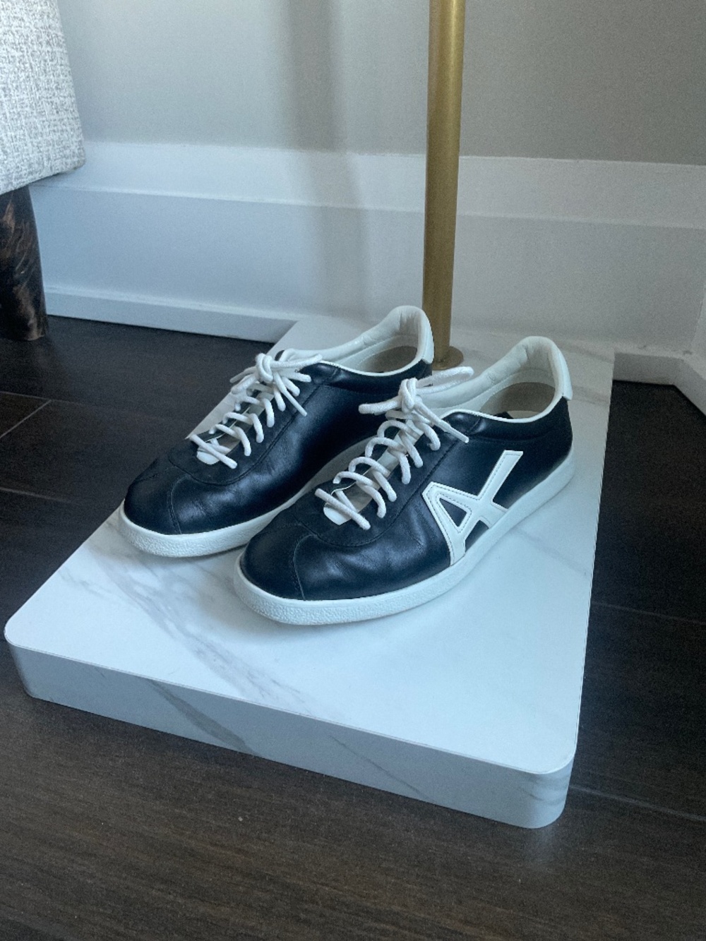 Aquazzura Leather Sneaker Casual Shoes Sz 7.5 US